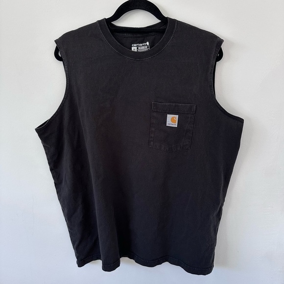 Carhartt Black Relaxed Fit Sleeveless Tank - Picture 1 of 8